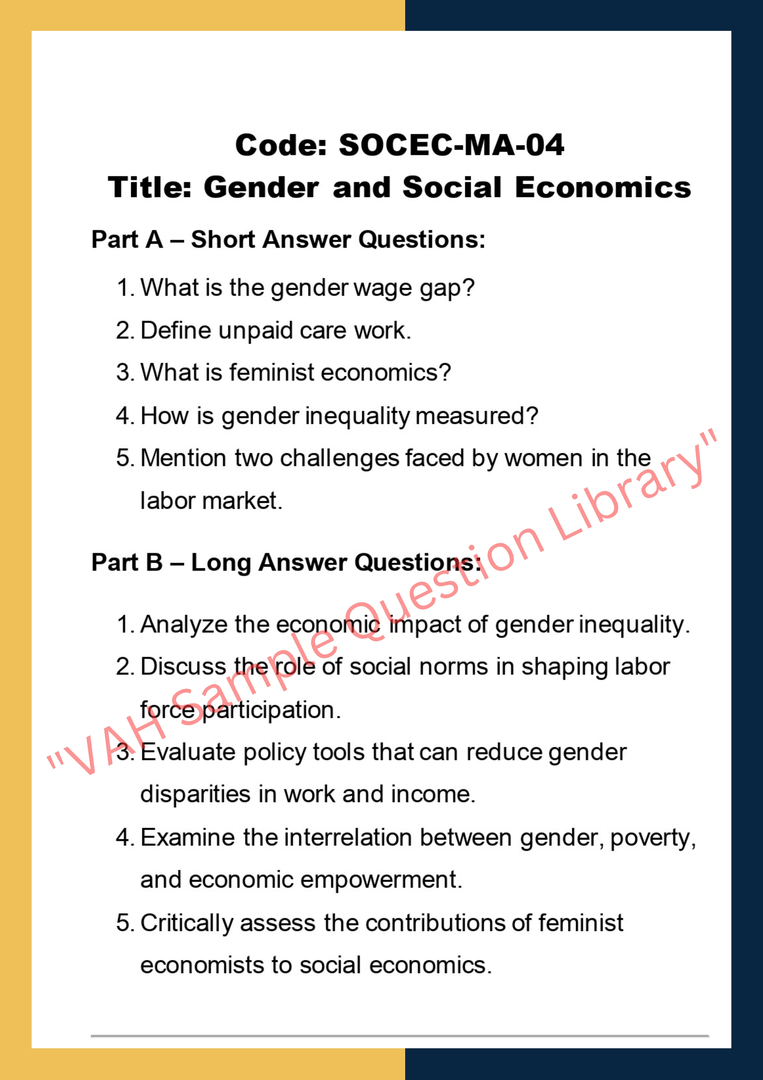 Social economics