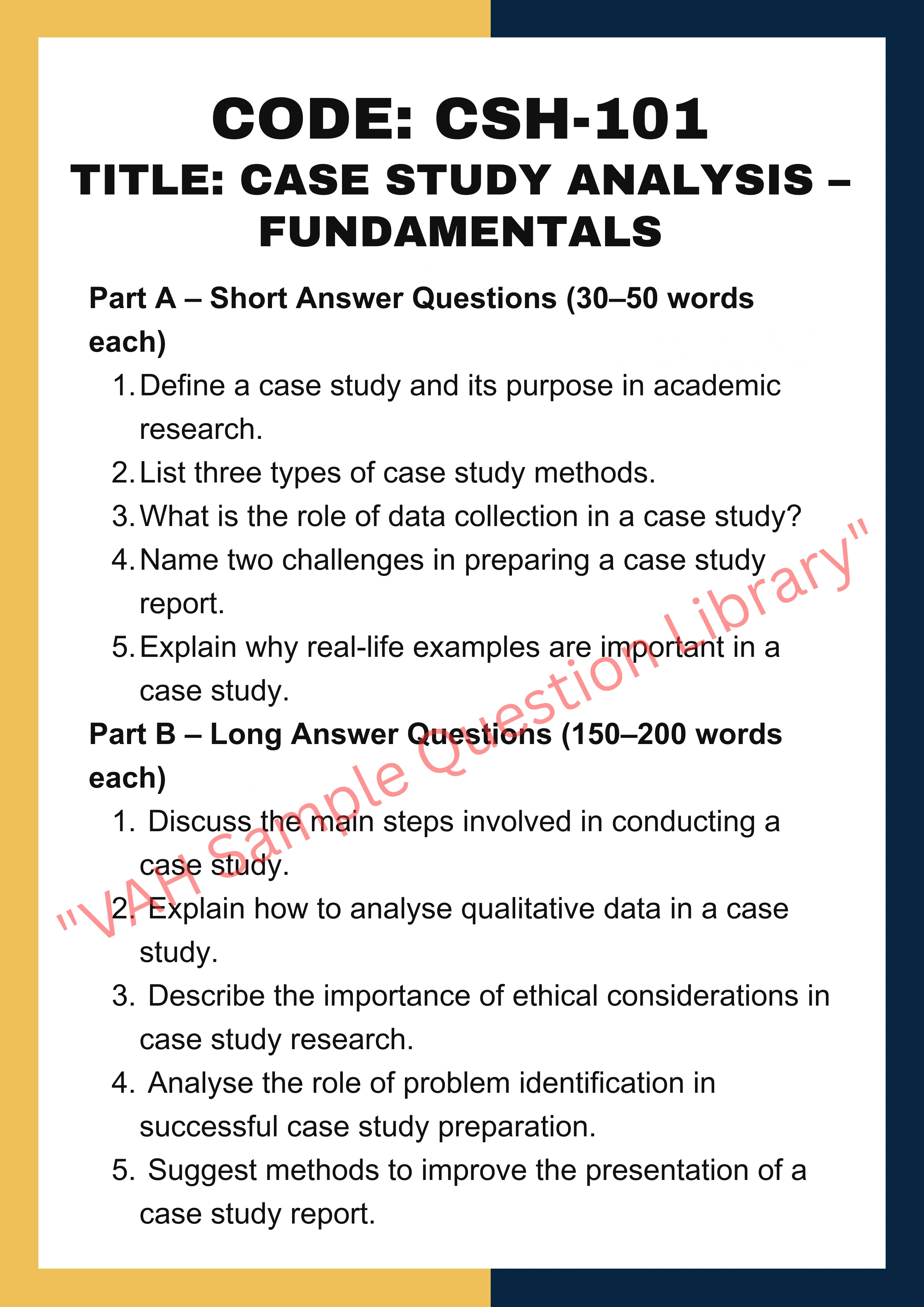 Case study assignment help