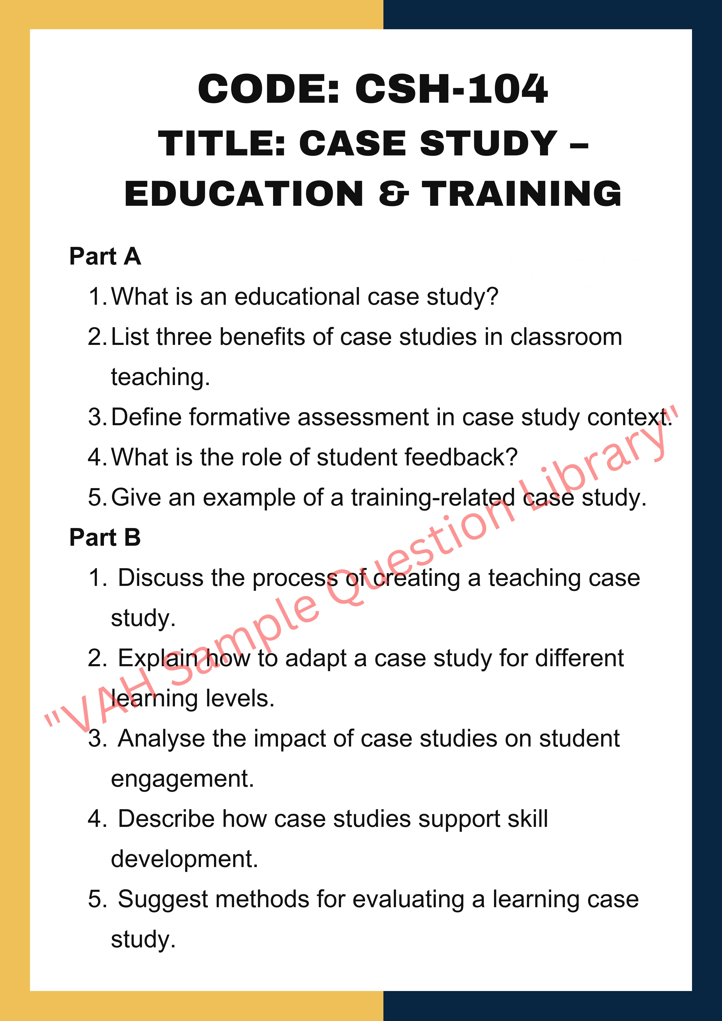 Case study assignment help