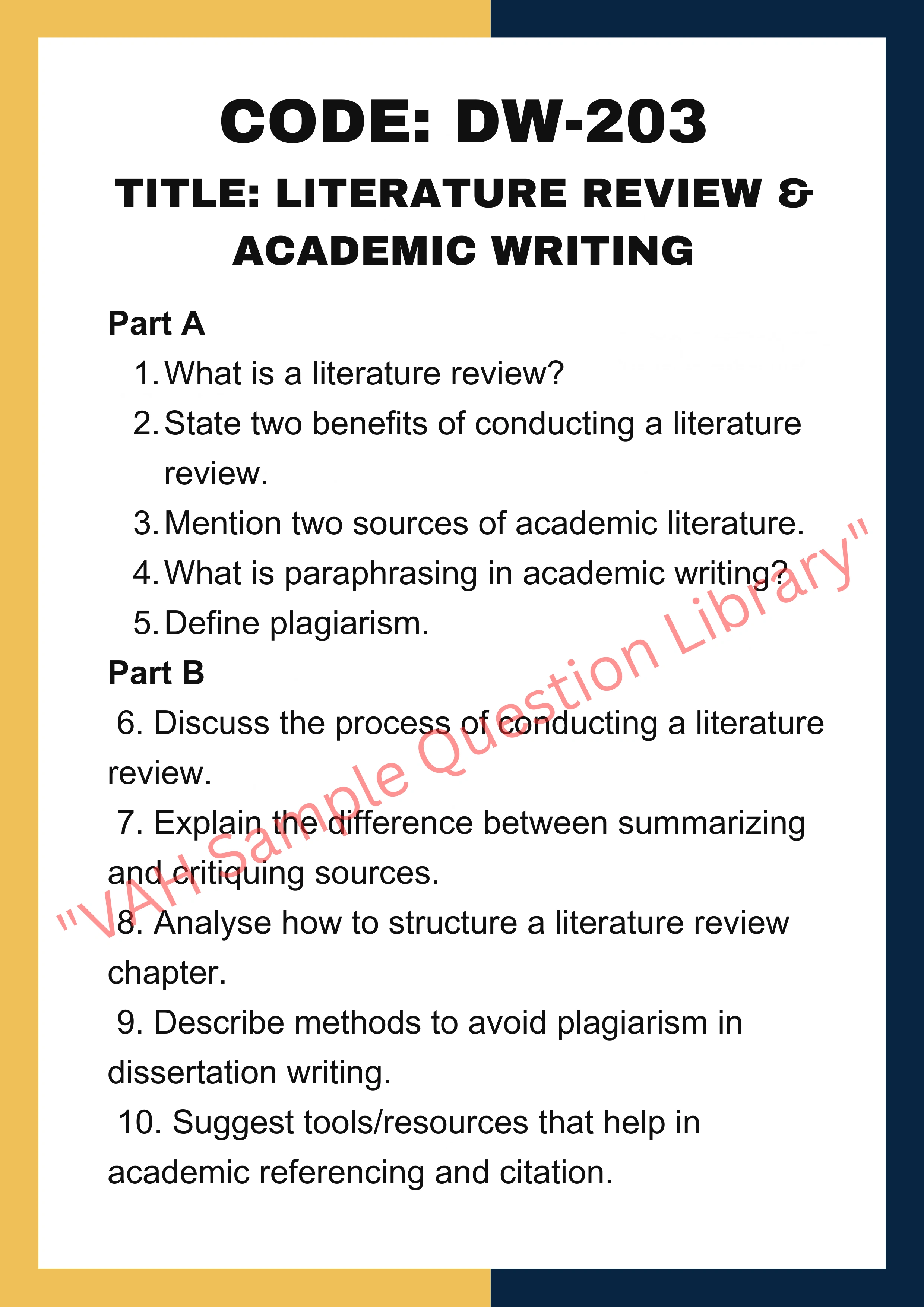 Dissertation writing