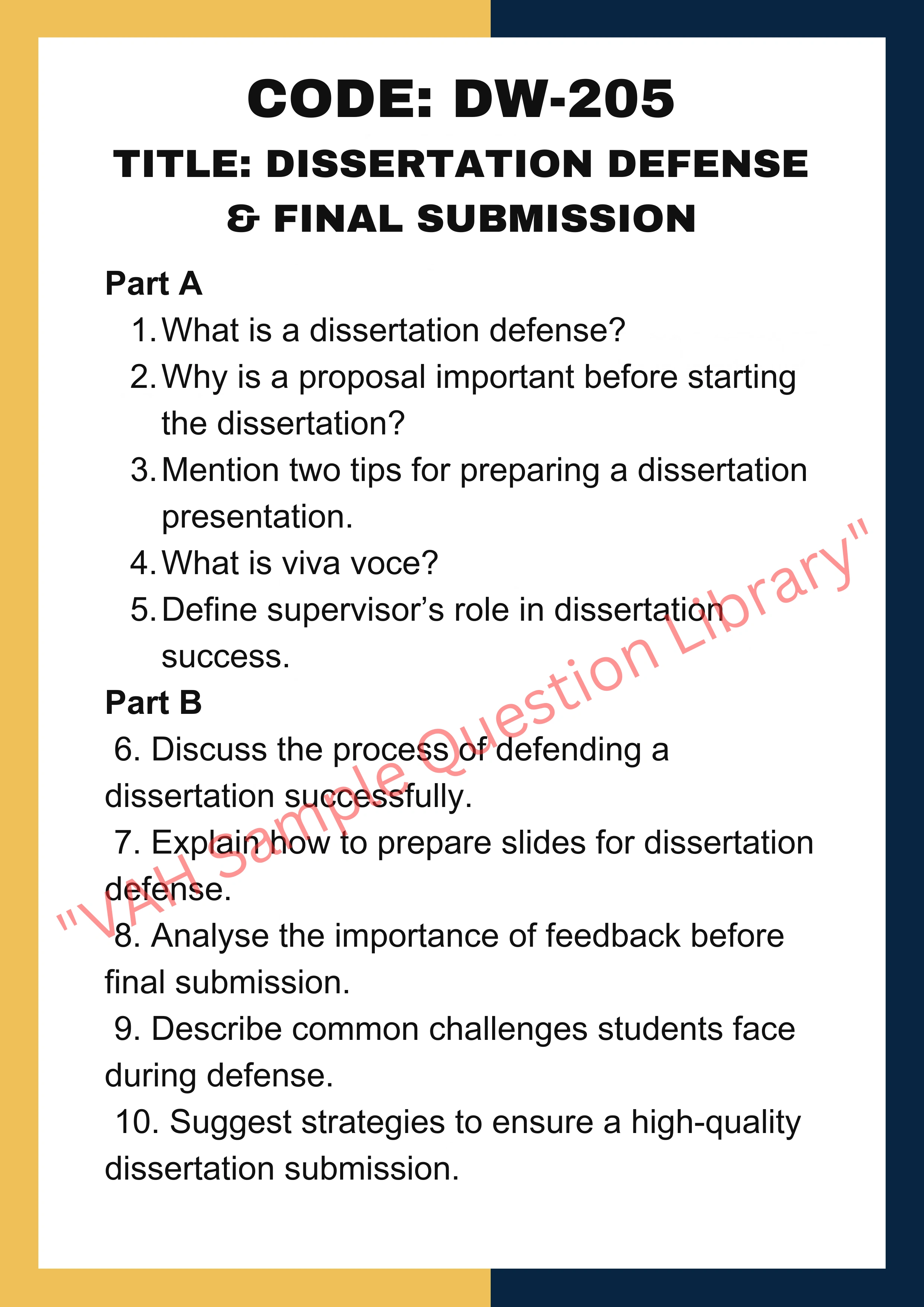 Dissertation writing