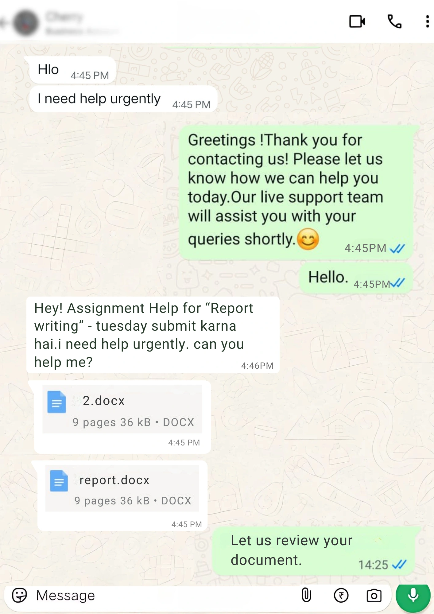 Report writing