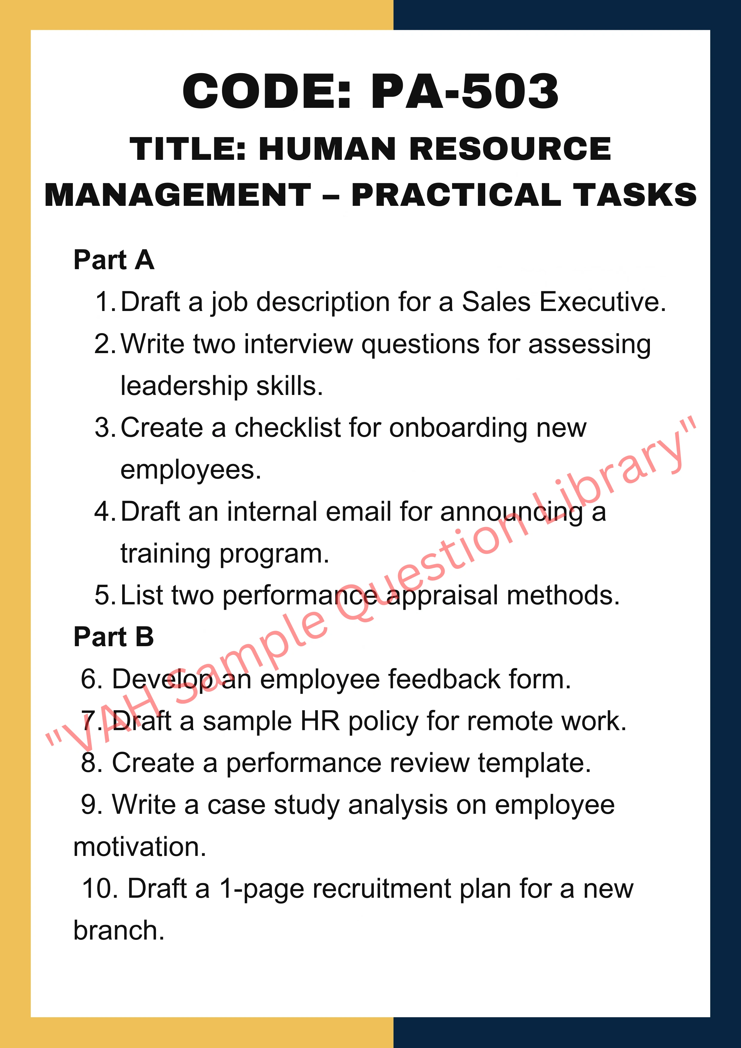 Practical assignments help