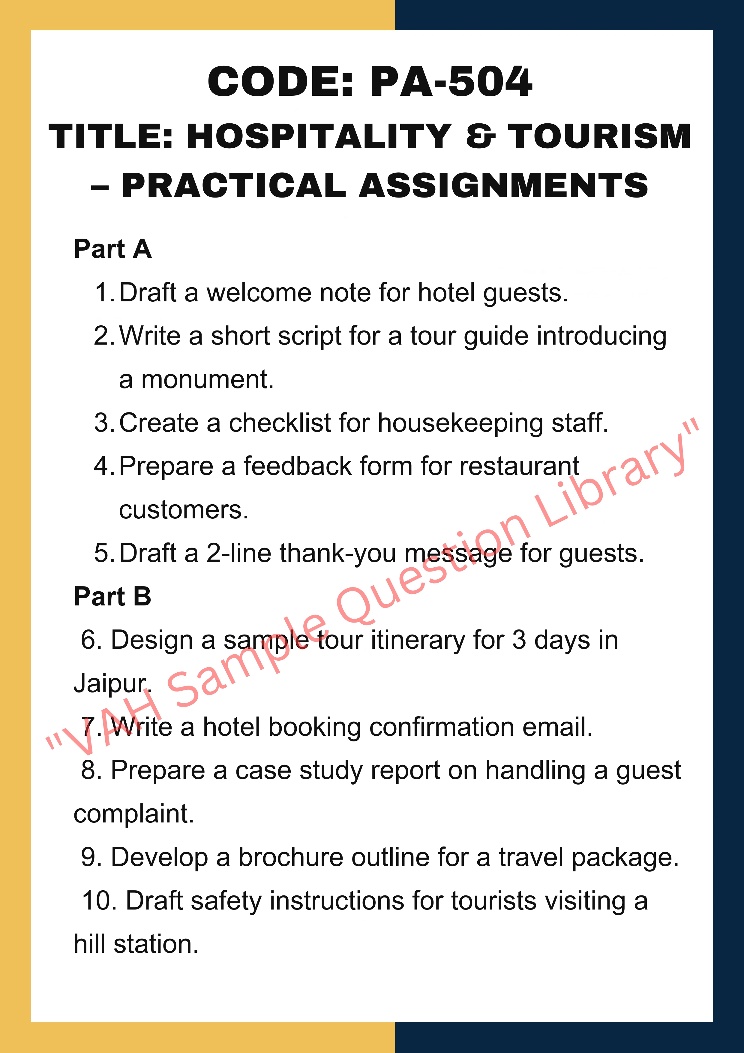 Practical assignments help