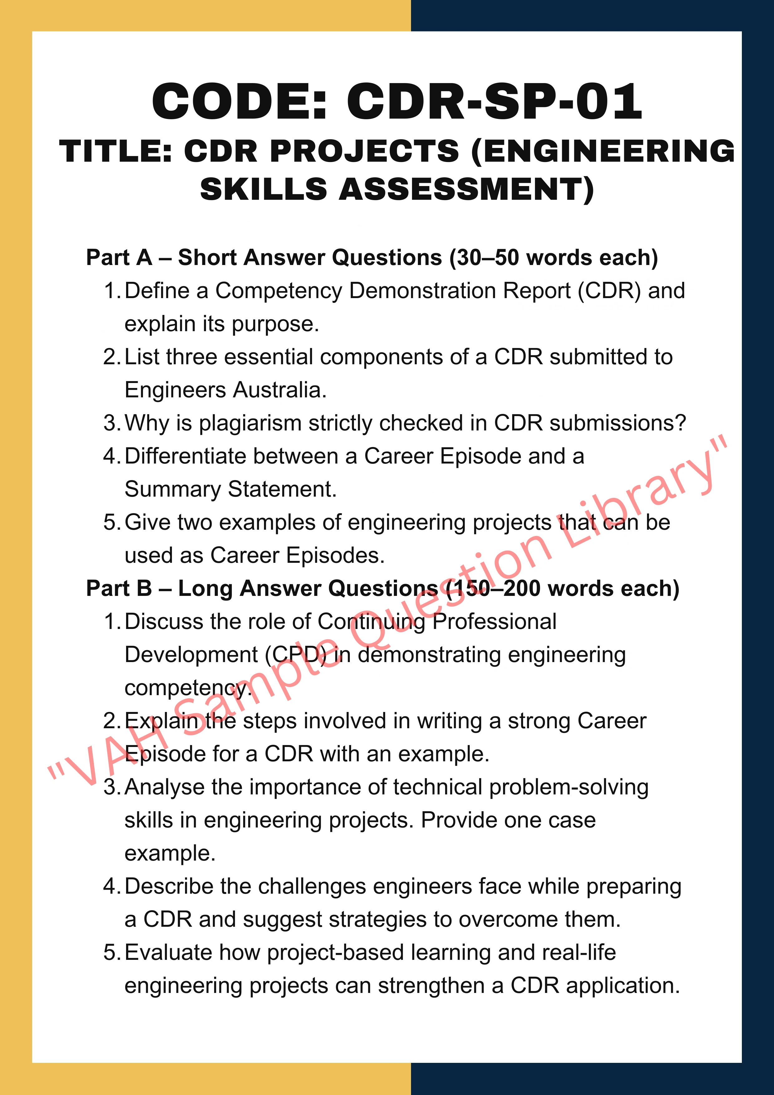 CDR Projects
