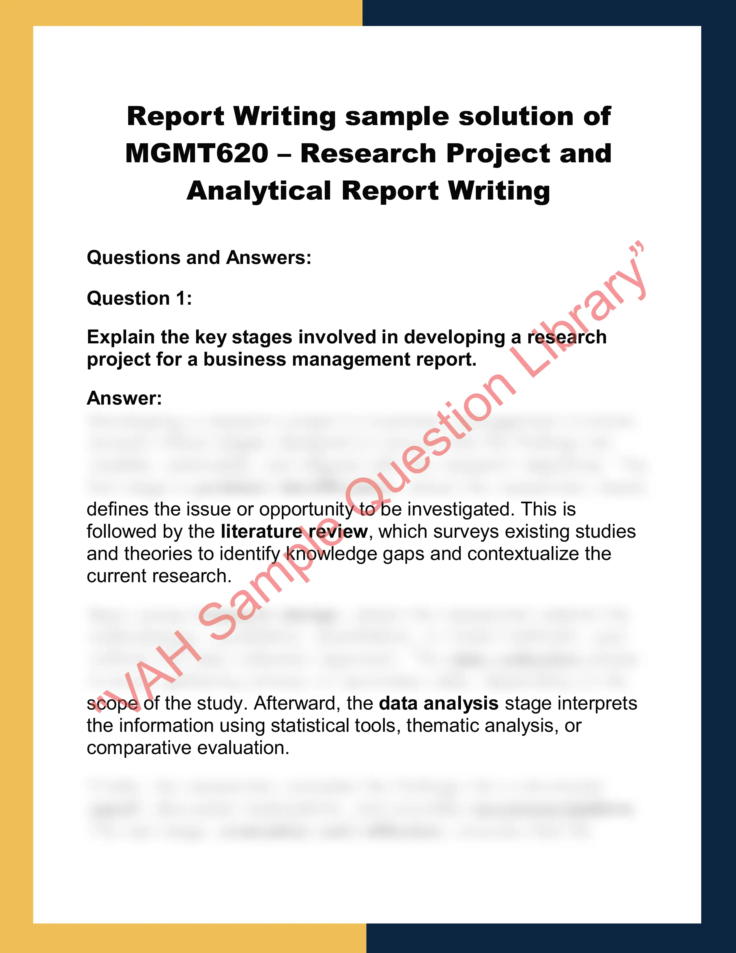 Report writing  assignment help