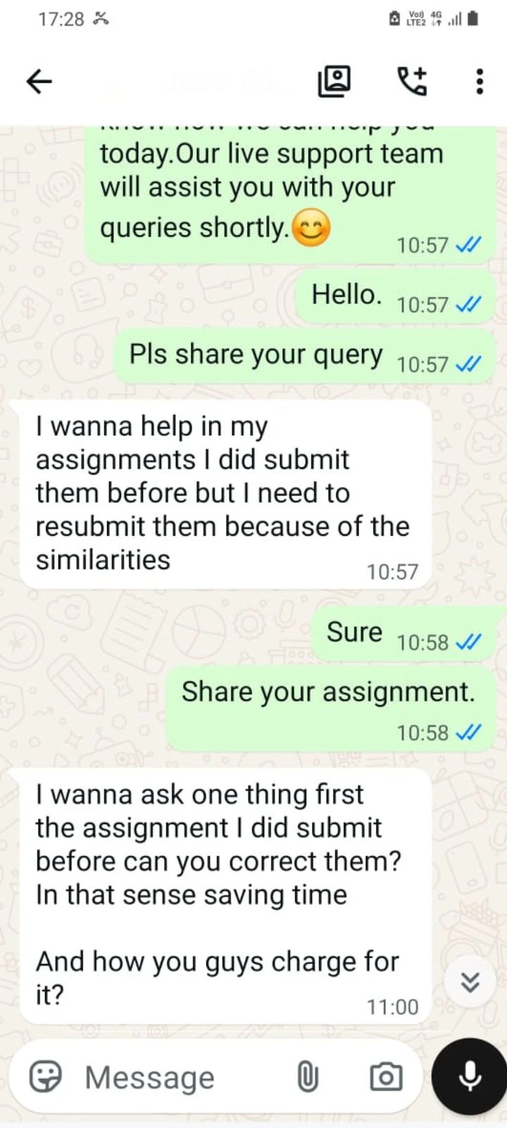Assignment Correction