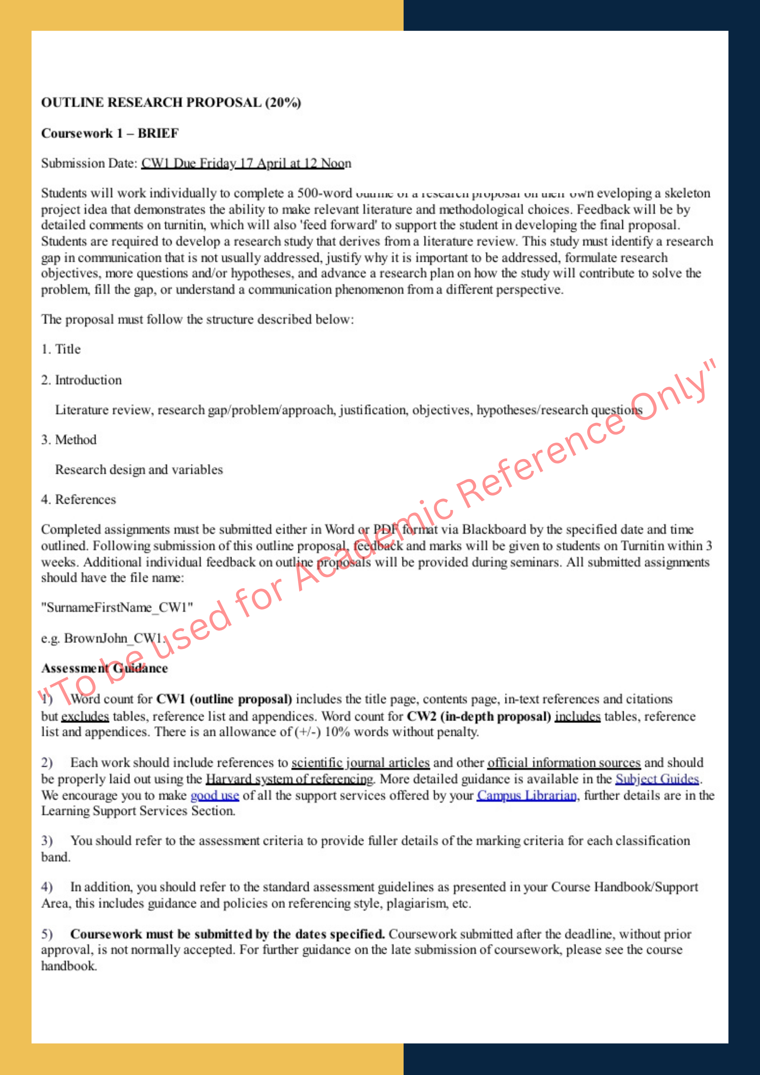 Outline OF Research parposals