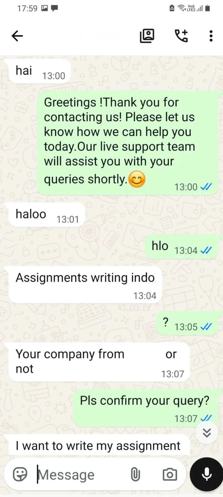 Assignment Writing Assistance